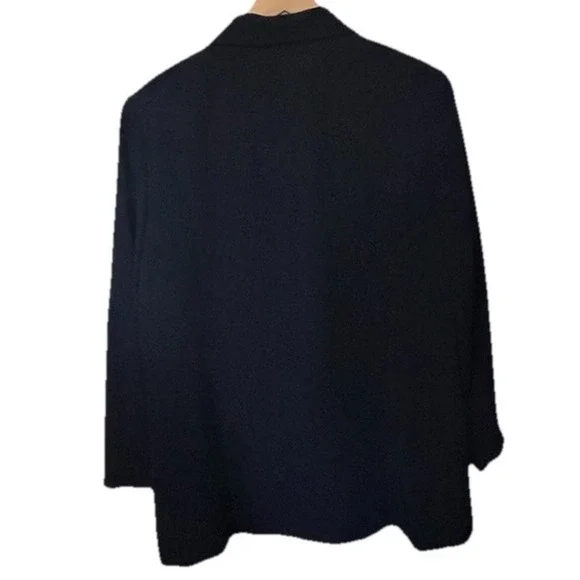 Jessica London Women's NEW 20 W Black Double-Breasted Career Blazer-019 - Picture 2 of 14